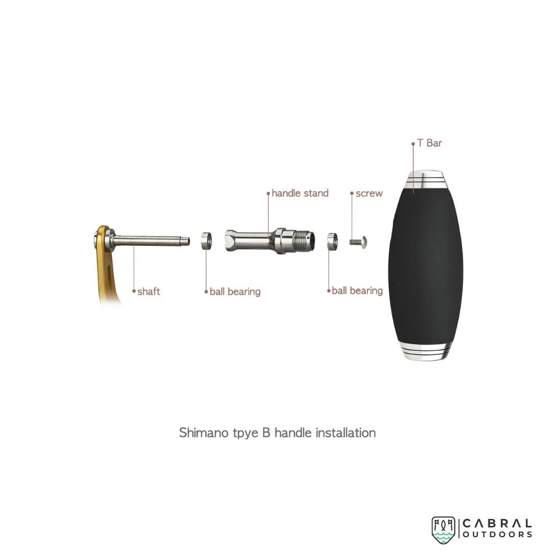 Gomexus EVA T-bar Silver Black Handle Knob | Size: 100mm Fishing Spares 5 Gomexus EVA T-bar Silver Black Handle Knob | Size: 100mm Fishing Spares