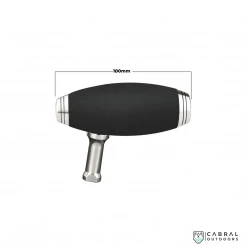 Gomexus EVA T-bar Silver Black Handle Knob | Size: 100mm Fishing Spares 9 Gomexus EVA T-bar Silver Black Handle Knob | Size: 100mm Fishing Spares